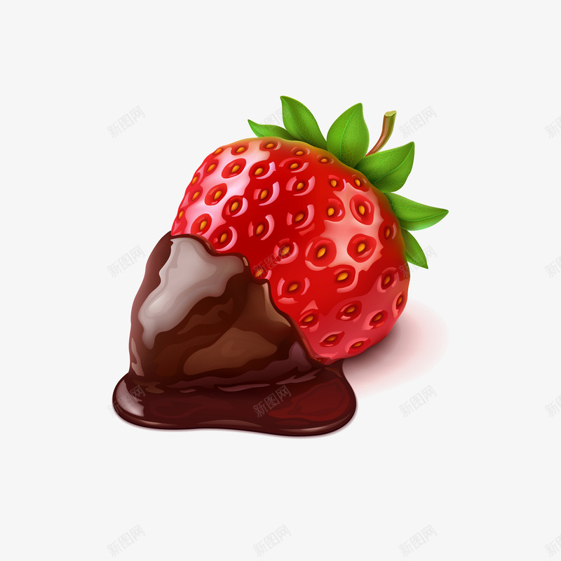 巧克力草莓矢量图eps免抠素材_88icon https://88icon.com 卡通 卡通草莓 巧克力 红色 红色草莓 美味巧克力 草莓 矢量图
