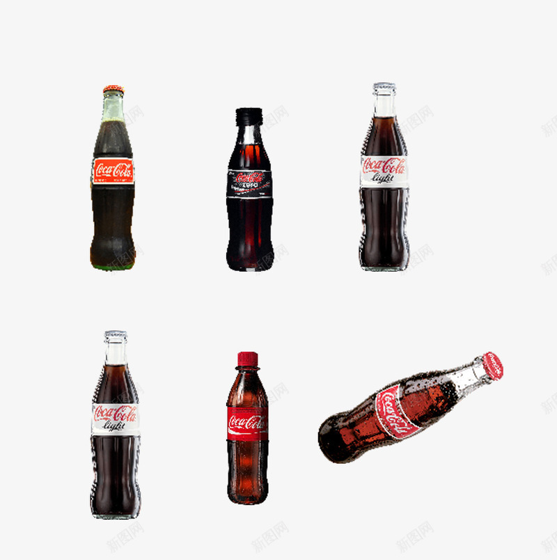 各类可口可乐png免抠素材_88icon https://88icon.com 塑料品 清凉 玻璃瓶 红色 饮品PNG素材