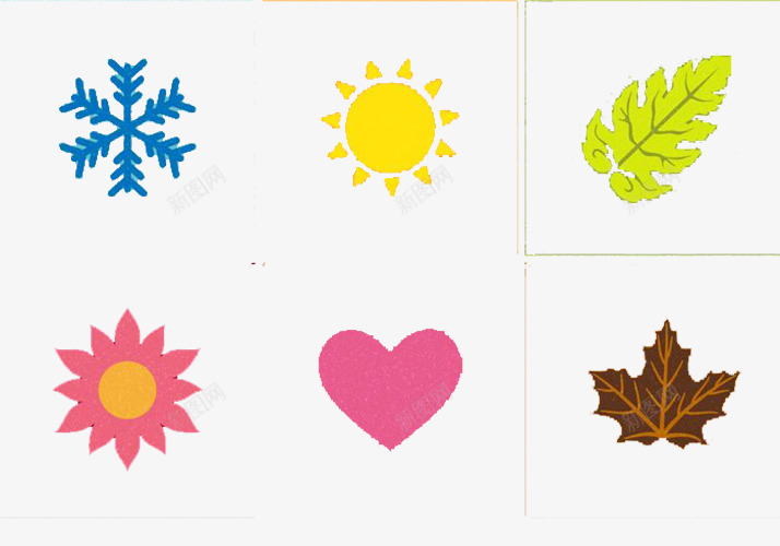 雪花太阳枫叶花朵psd免抠素材_88icon https://88icon.com 太阳 枫叶 花朵 雪花