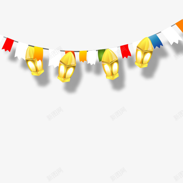 餐厅庆祝节日彩旗小挂饰png免抠素材_88icon https://88icon.com 可爱 喜庆 小彩旗 手绘 横幅 节日挂饰