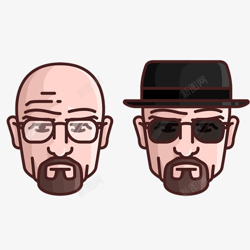 光头和戴帽子的人物像png免抠素材_88icon https://88icon.com 光头 墨镜 帽子 眼镜 黑色