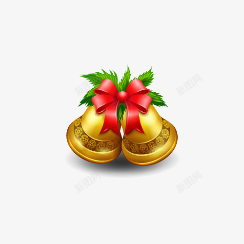 圣诞小铃铛透明背景底图png免抠素材_88icon https://88icon.com 喜庆 圣诞节 淘宝 节日 铃铛