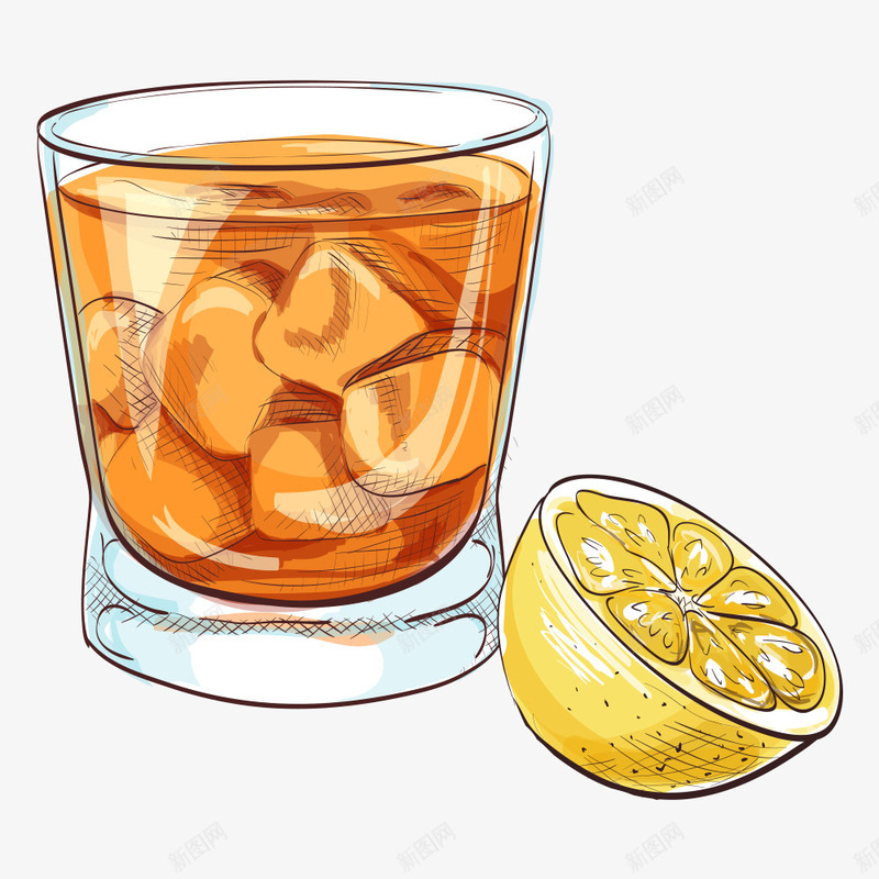 卡通果汁png免抠素材_88icon https://88icon.com 冷饮 手绘果汁 杯子 果汁