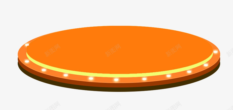 黄色舞台png免抠素材_88icon https://88icon.com 扁平化舞台 立体舞台 舞台 舞台灯