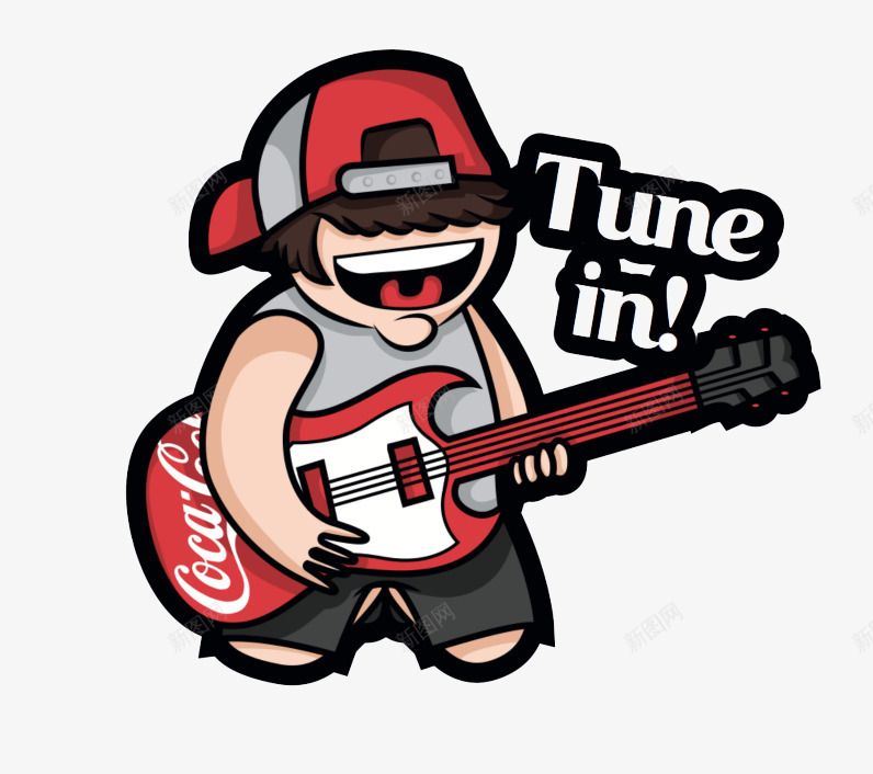 卡通人物图案png免抠素材_88icon https://88icon.com 人物 弹吉他的人物 戴帽子的人物 新图网
