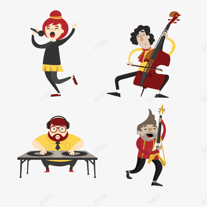 音乐家png免抠素材_88icon https://88icon.com DJ 吉他 歌手 演奏