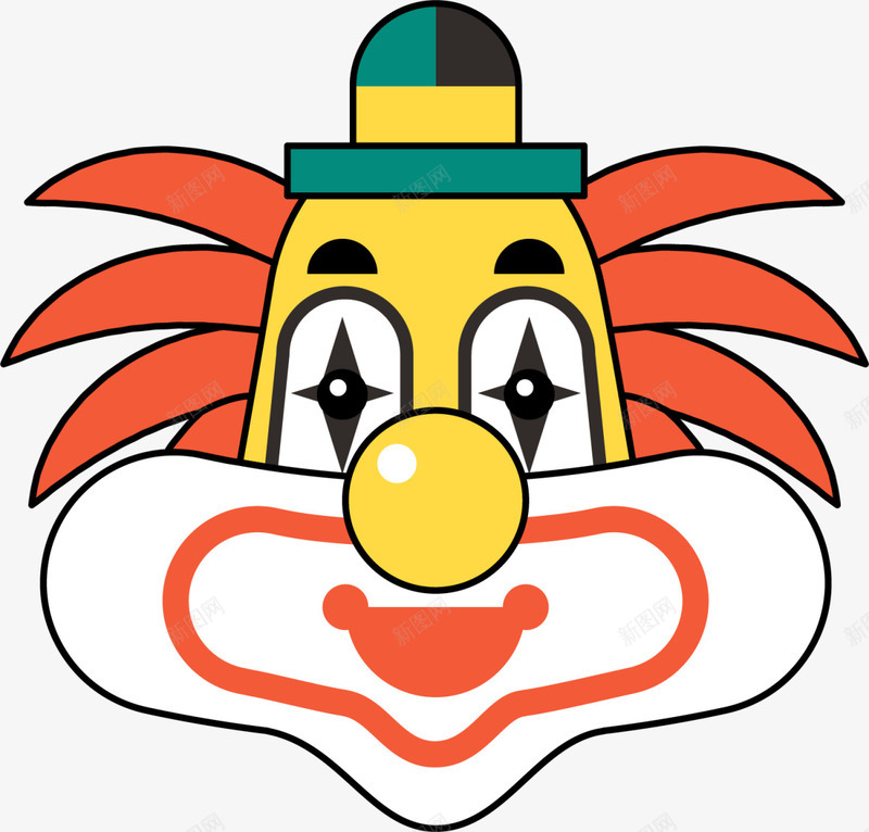 马戏团鬼脸卡通小丑png免抠素材_88icon https://88icon.com 4月1号 joker 小丑 恶作剧 愚人节 搞怪表情 马戏团 马戏团小丑 鬼脸小丑