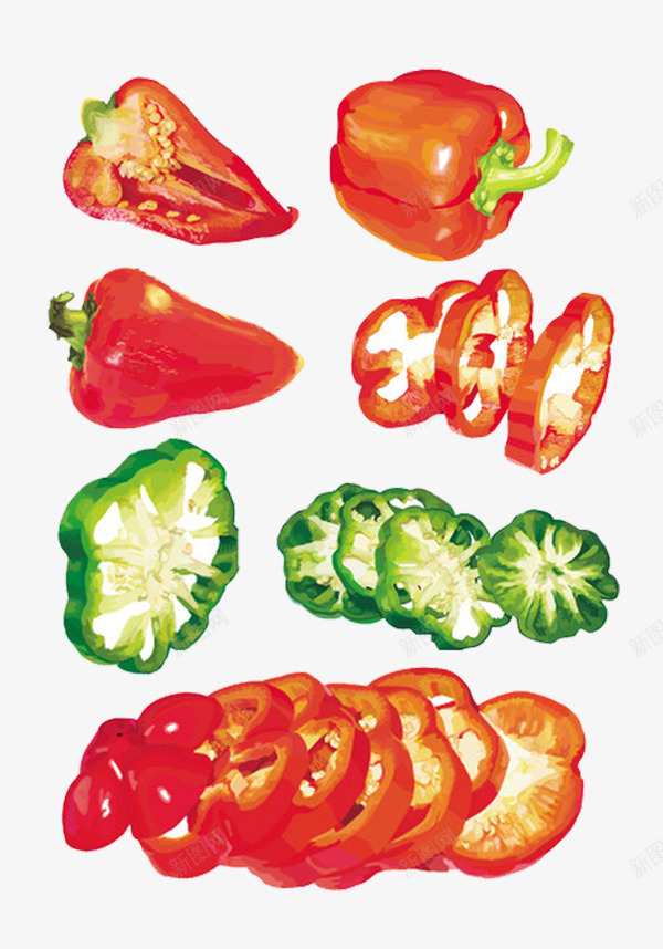 辣椒切片png免抠素材_88icon https://88icon.com 切 切片 切辣椒 甜椒 红椒 蔬菜 调味 辣椒 青椒 食物 餐饮