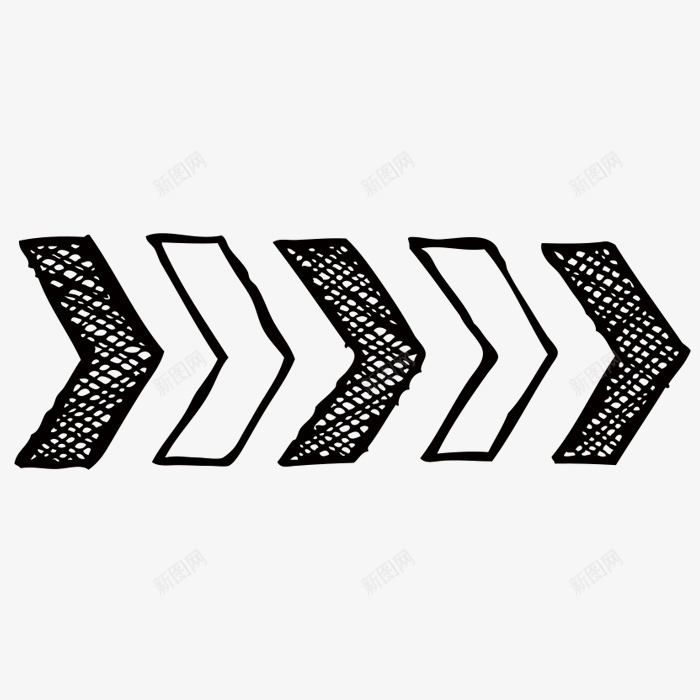 箭头标示png免抠素材_88icon https://88icon.com 卡通 图案 手绘 标示 简图 简笔 箭头 黑色