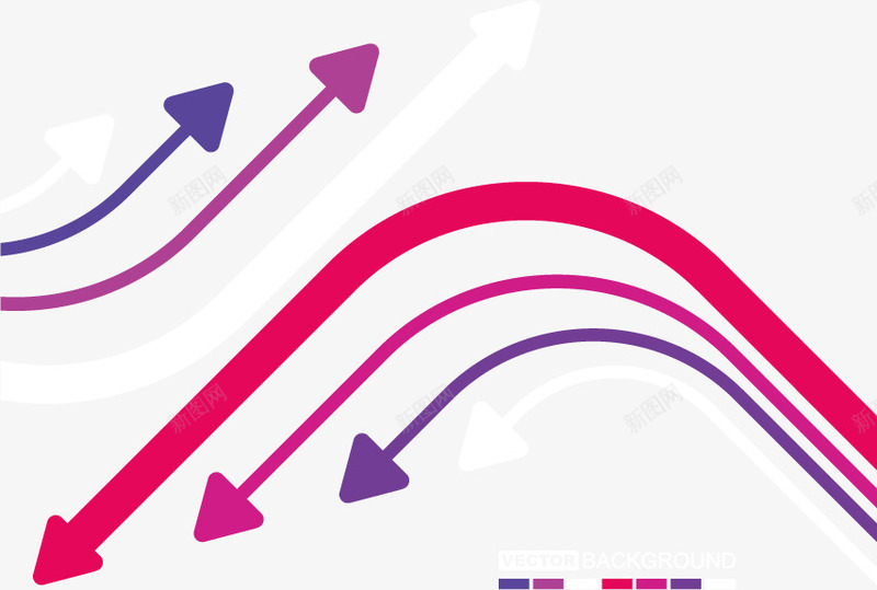 科技线条背景png免抠素材_88icon https://88icon.com 不规则图形 彩色 科技 红色 线条箭头 背景 转弯箭头