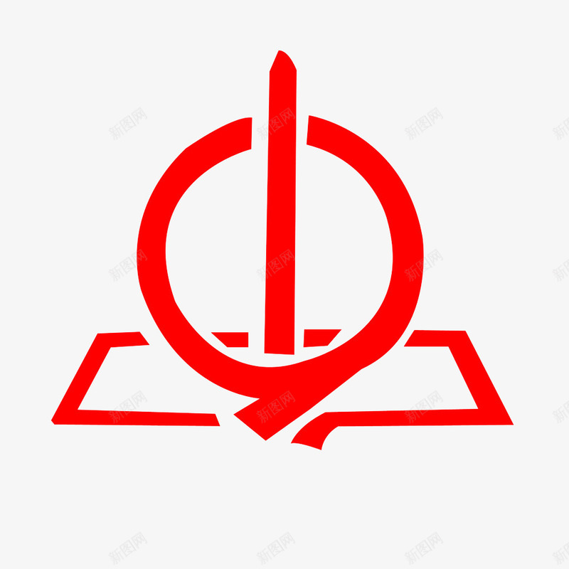 学校标志psd免抠素材_88icon https://88icon.com 国内广告设计 广告设计模板 标志大全 校标志 源文件 红色 设计