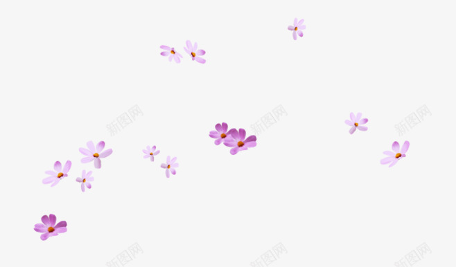 漂浮花瓣psd免抠素材_88icon https://88icon.com 碎花 紫色 花 花瓣 连衣裙