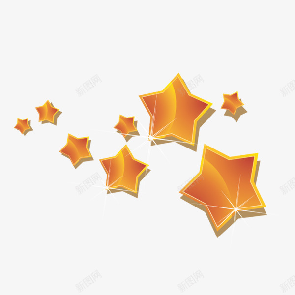 漂浮星星png免抠素材_88icon https://88icon.com 亮星 发光 店铺装饰 金属 闪亮登场