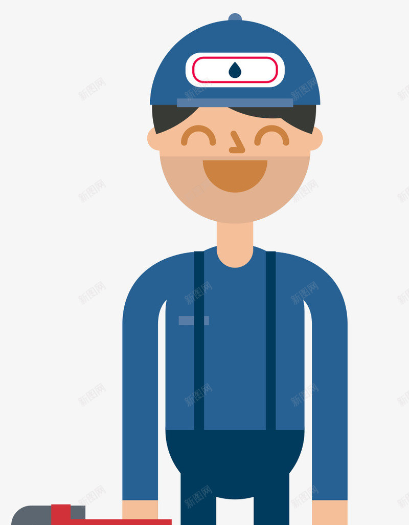 蓝色工人png免抠素材_88icon https://88icon.com 卡通 工人 平面人 扁平化男人 矢量人物 矢量男人 职业人物
