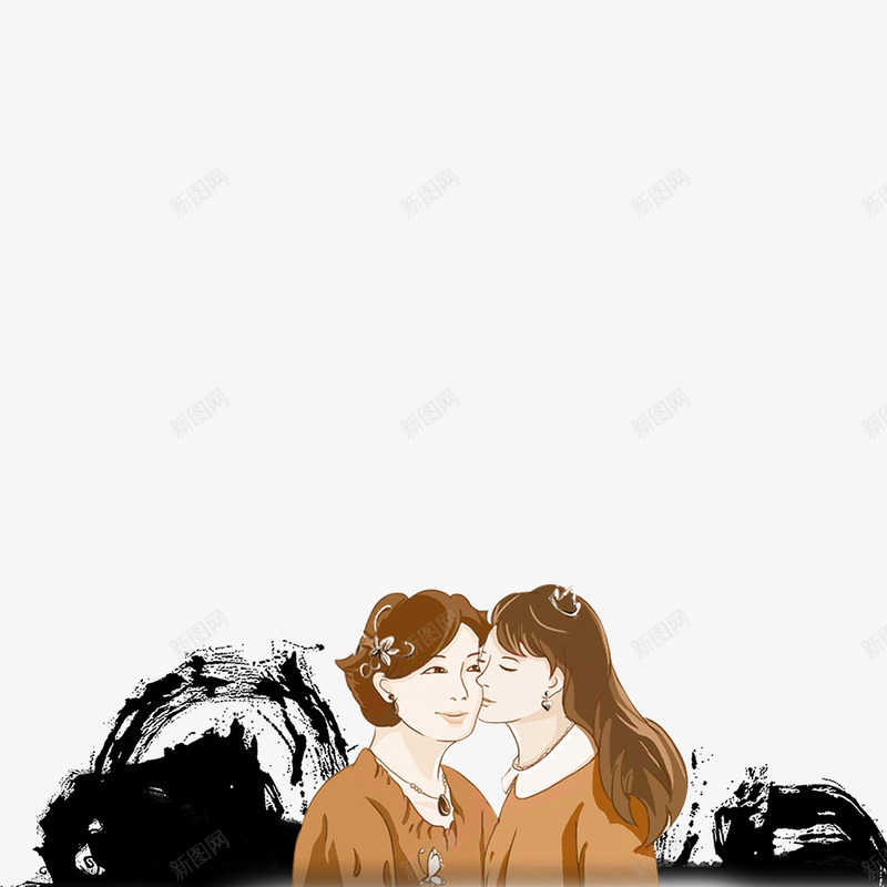 红色现代海报装饰png免抠素材_88icon https://88icon.com love 字体设计 感恩 母亲节 母爱 海报装饰 现代 红色 艺术 装饰