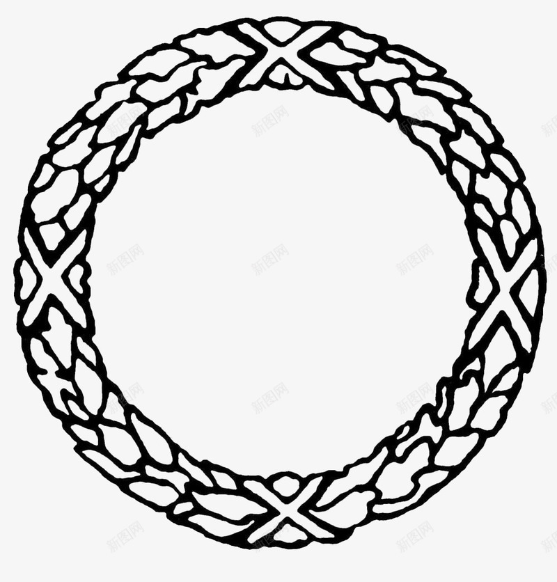 花纹图案黑色圆环png免抠素材_88icon https://88icon.com 圆型边框 复古边框 花纹圆形边框 花纹边框 黑色边框