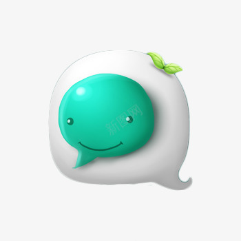 Q版小蝌蚪png免抠素材_88icon https://88icon.com 动物 卡通 小草 气泡 聊天 蓝色