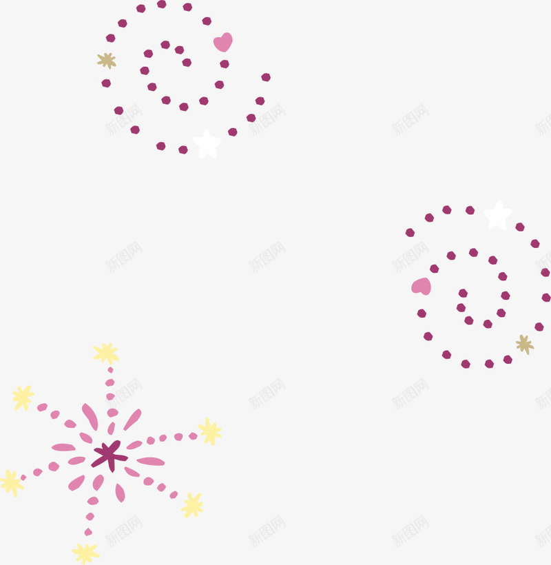 紫色线条漂浮png免抠素材_88icon https://88icon.com AI 卡通 圆点 圈圈 底纹 手绘 漂浮 礼花 紫色 线条 背景 花纹