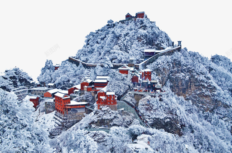 冬季武当山png免抠素材_88icon https://88icon.com 冬季武当山 旅游景区 著名景点