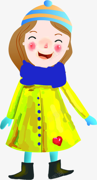 手绘可爱大笑女生png免抠素材_88icon https://88icon.com 可爱 大笑 女生