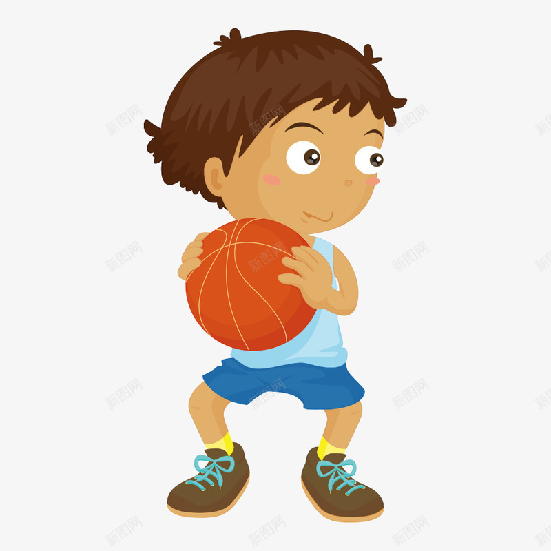 卡通人物png免抠素材_88icon https://88icon.com 人物 体育 卡通人物 插画 球 球类 篮球 运动