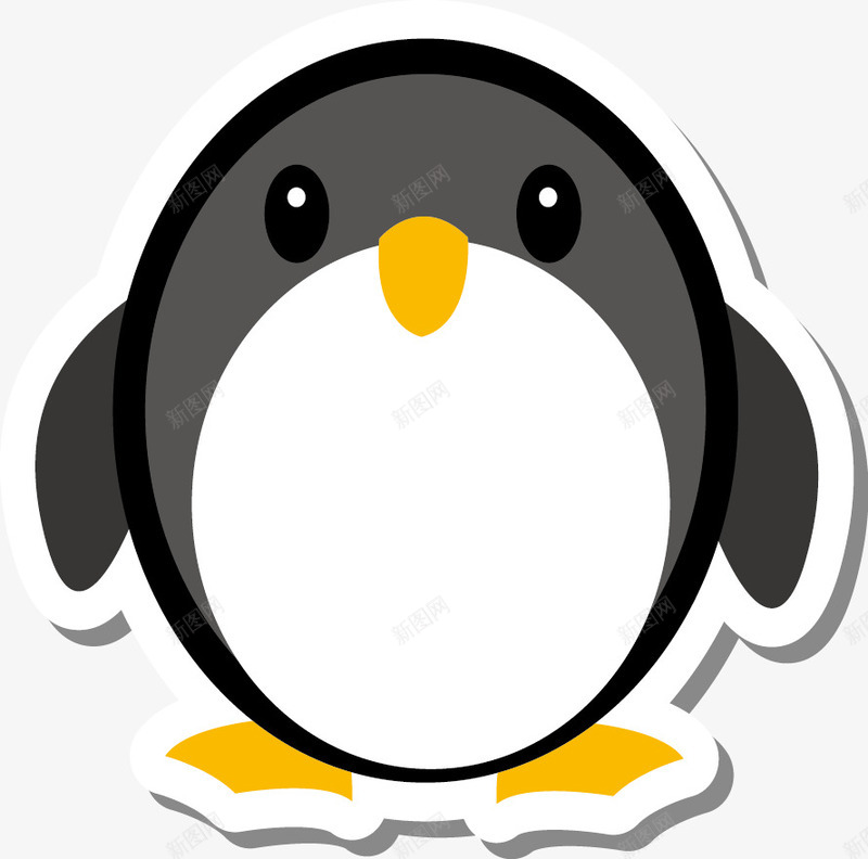 卡通家禽和野生动物png免抠素材_88icon https://88icon.com 企鹅 卡通 可爱 家禽 野生动物