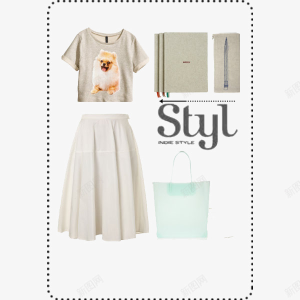 半身裙女装搭配png免抠素材_88icon https://88icon.com 产品实物 半身裙 女装 搭配