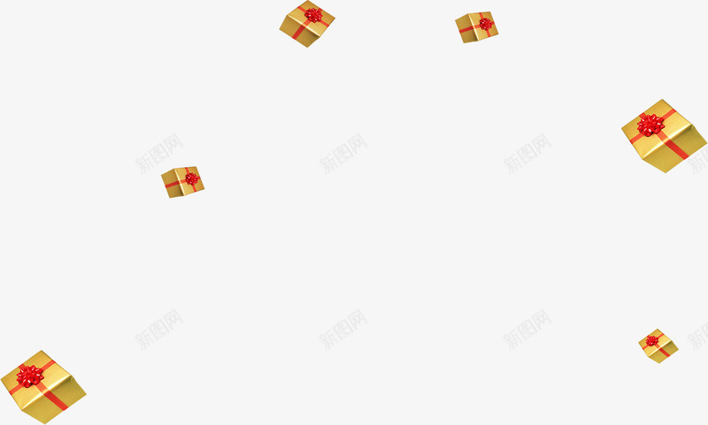 黄色礼盒包装漂浮png免抠素材_88icon https://88icon.com 包装 漂浮 礼盒 黄色