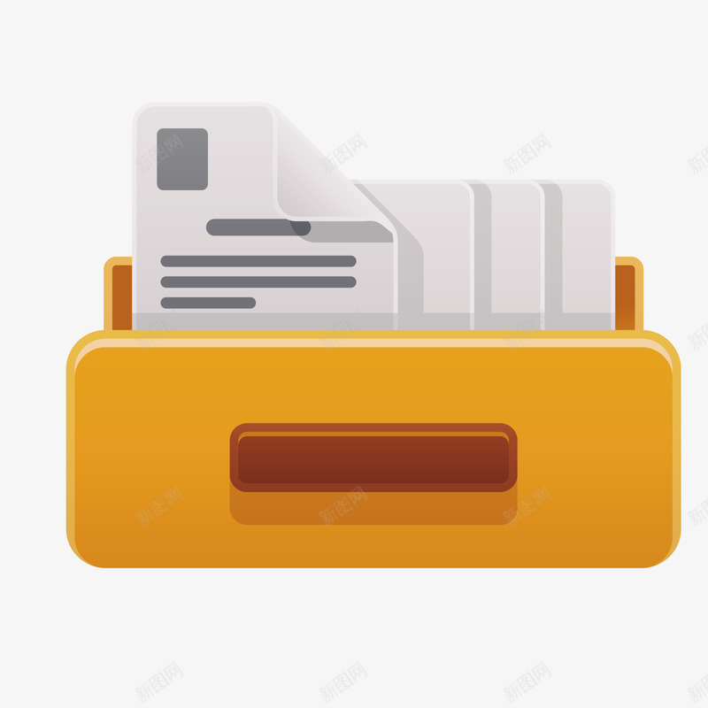 黄色创意文件夹元素矢量图ai免抠素材_88icon https://88icon.com 保存 光泽 创意 圆角 文件夹 纸张 纹理 黄色 矢量图