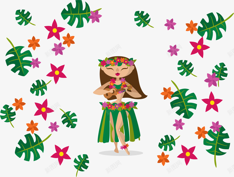 夏威夷海岛度假png免抠素材_88icon https://88icon.com 夏威夷 夏威夷欢迎你 毕业旅行 草裙舞