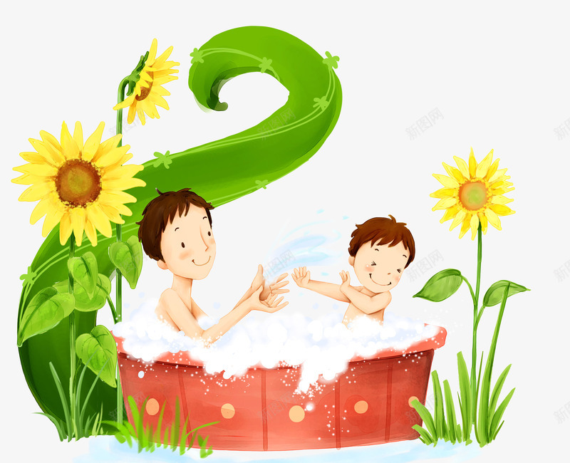 父子洗澡png免抠素材_88icon https://88icon.com 卡通 向日葵 感恩父亲节 手绘 泡泡 泼水 洗澡 浴缸 漫画 父亲与儿子 父亲节 父亲节人物 父亲节卡通 父亲节快乐 父亲节手绘 父亲节插画 父子 爸爸与儿子 皮肤清洁 童年 藤蔓 金色童年
