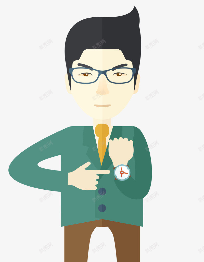 黑色头发的扁平化男人png免抠素材_88icon https://88icon.com 卡通 卡通男人 成熟男人 扁平化 男人 男性