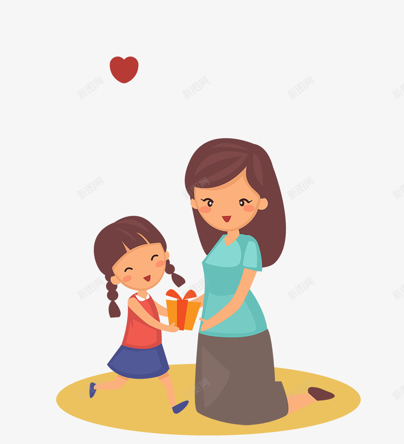 2018年感恩母亲卡通母女psd免抠素材_88icon https://88icon.com 2018年 卡通母女 感恩母亲 母亲节 母亲节人物 母亲节快乐