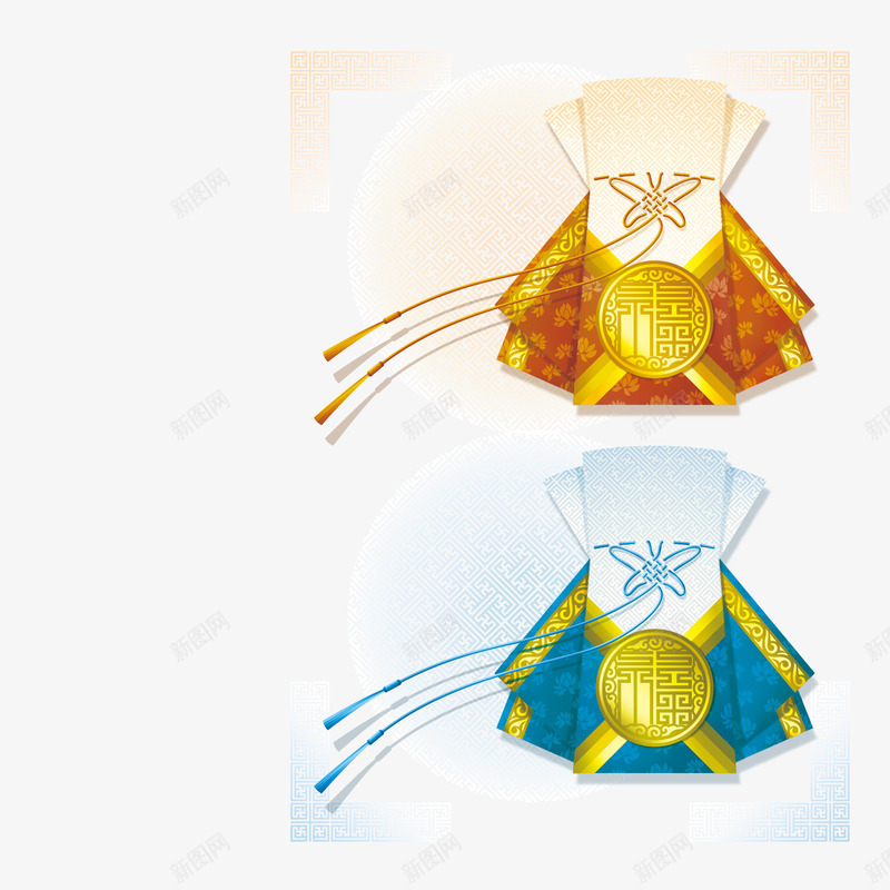 精致香囊png免抠素材_88icon https://88icon.com 服装装饰 服饰 精致香囊 衣服 金色镶边