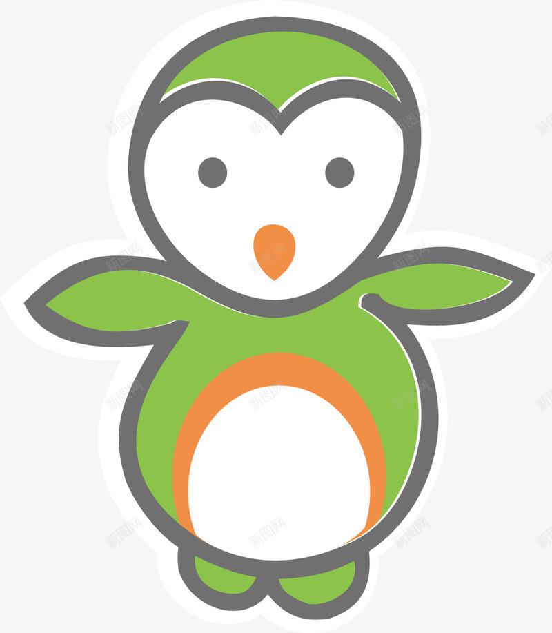 卡通可爱动物企鹅卡纸png免抠素材_88icon https://88icon.com 企鹅 动物 卡纸 卡通 可爱
