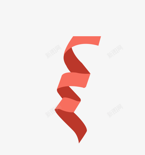 飘浮线条png免抠素材_88icon https://88icon.com 立体 红色