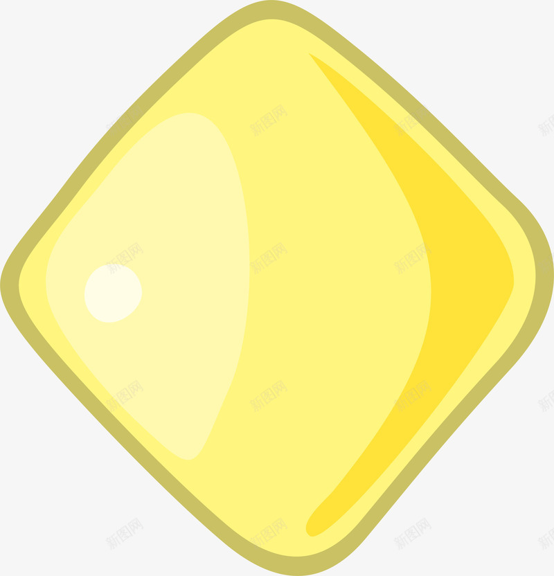 黄色卡通方块png免抠素材_88icon https://88icon.com 勋章 清新标志 立体标志 简约标签 装饰图案 黄色方框