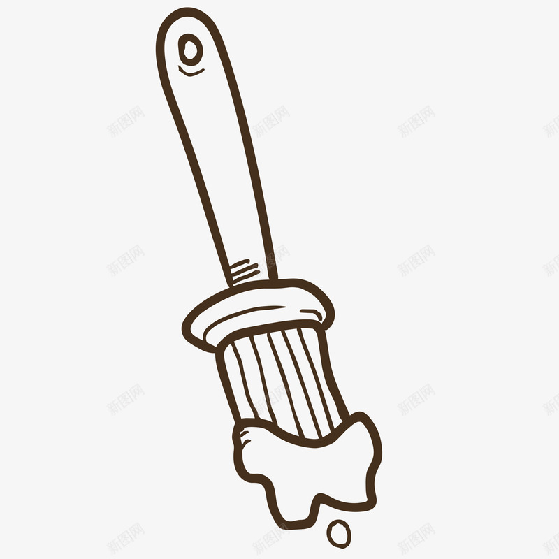 卡通刷子素描矢量图ai免抠素材_88icon https://88icon.com 刷子 卡通 泡沫 素描 纹理 纹路 线条 装饰 质感 矢量图