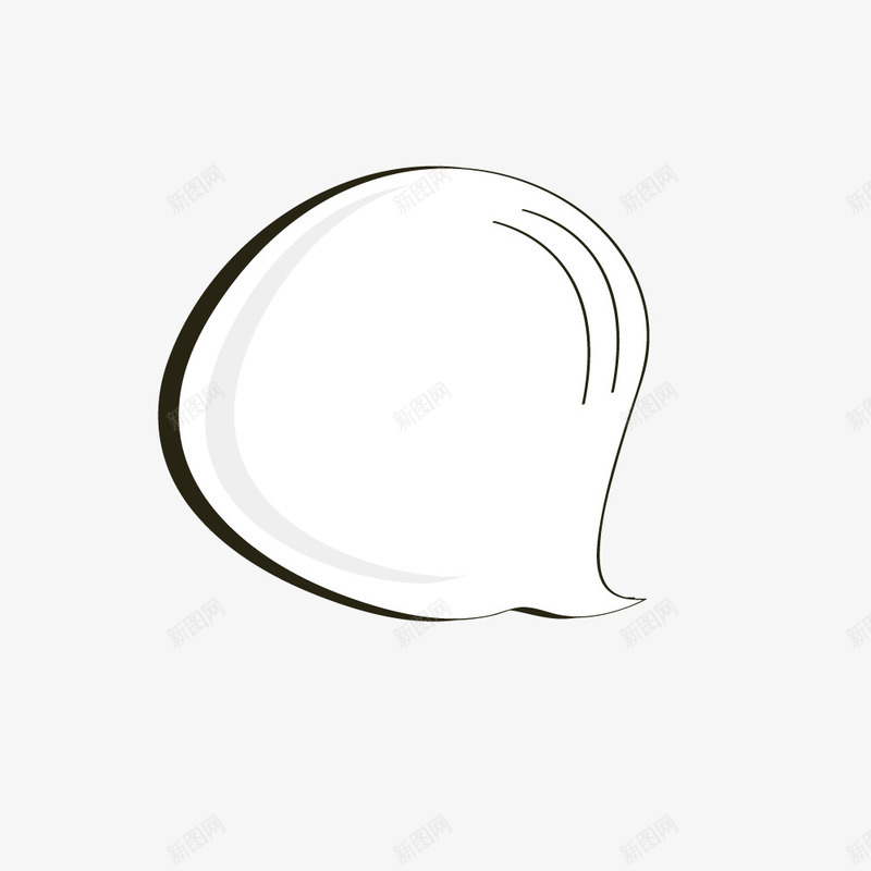 水滴状文字气泡png免抠素材_88icon https://88icon.com 文字气泡 漫画风