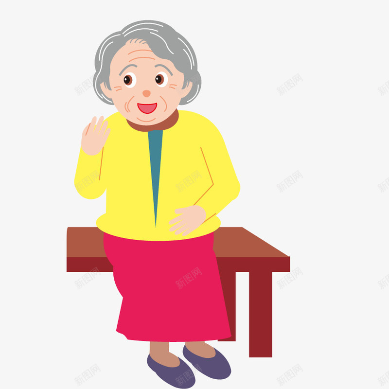 老年妇女png免抠素材_88icon https://88icon.com 图片 妇女 椅子 老年