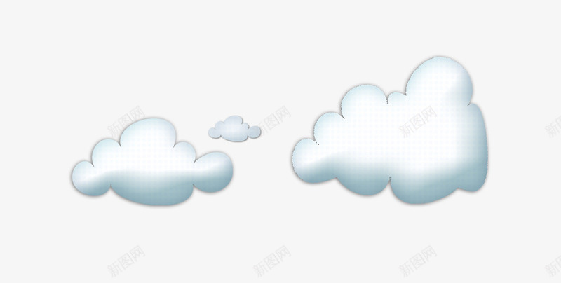 飘浮云朵png免抠素材_88icon https://88icon.com 气体 白色 立体