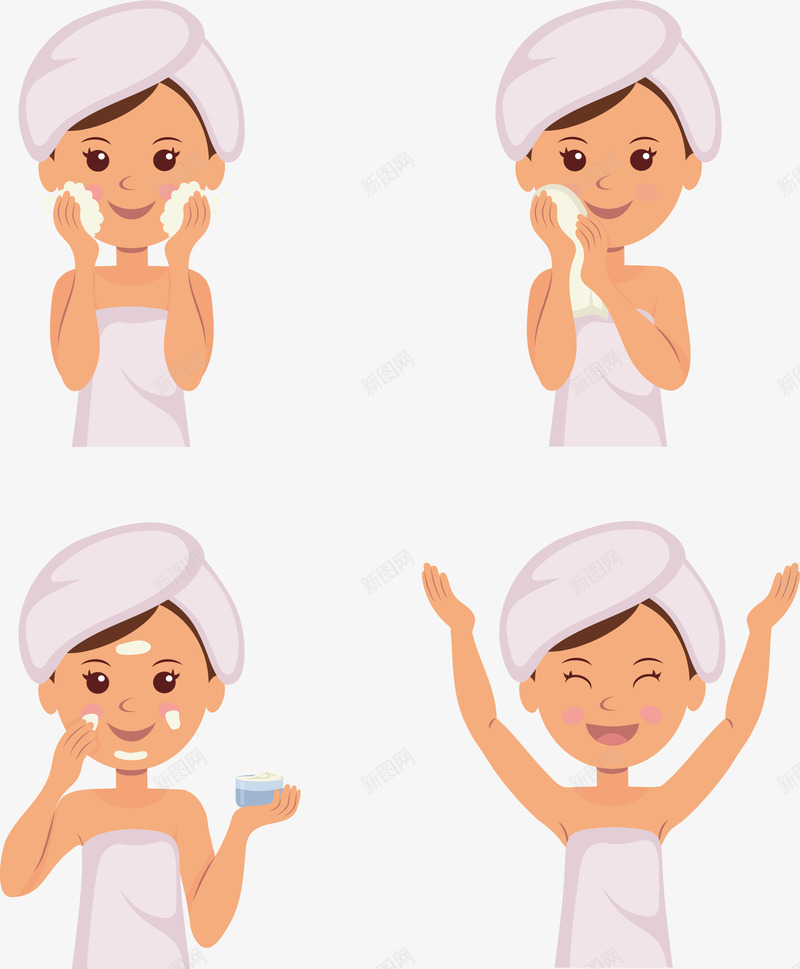 正在洗脸的女士矢量图eps免抠素材_88icon https://88icon.com 女士 正在洗脸 洗脸 洗脸PNG 洗脸洗澡 矢量女士 矢量图