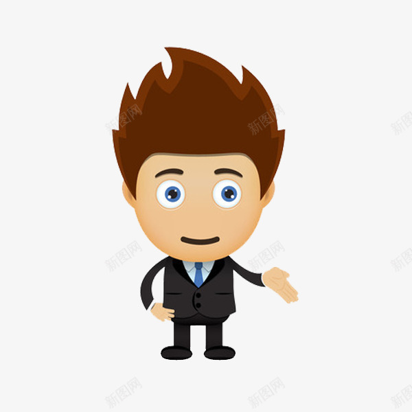 卡通西装男人图png免抠素材_88icon https://88icon.com 卡通 商务 帅气的 插图 有请 男人 白领 西装