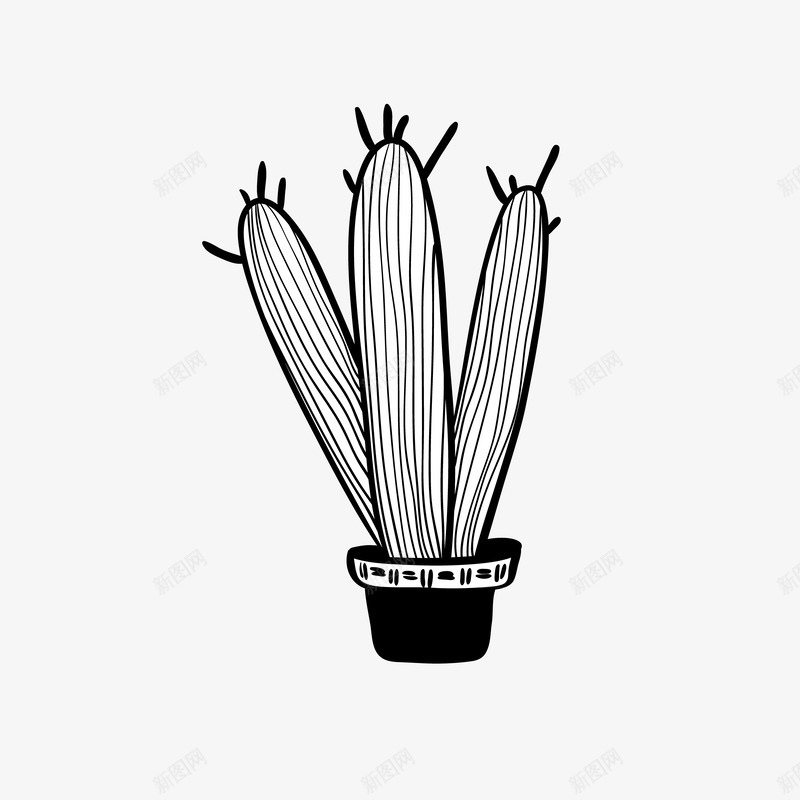 手绘盆栽多肉仙人掌png免抠素材_88icon https://88icon.com 仙人掌 家居装饰 手帐 手绘 摆件 植物 盆栽