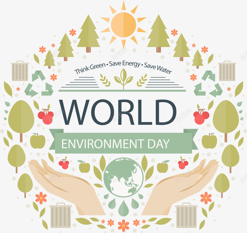 世界环境日保护地球png免抠素材_88icon https://88icon.com day environment world 世界环境日 保护地球 爱护地球 绿色大树
