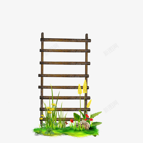 卡通木质梯子png免抠素材_88icon https://88icon.com 卡通 木质 梯子