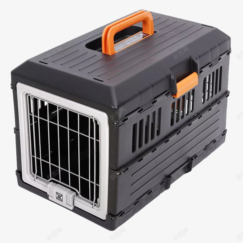 狗笼实物png免抠素材_88icon https://88icon.com 外出携带笼 宠物狗笼 折叠狗笼 狗笼 黑色