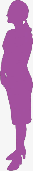 紫色女士人物剪影png免抠素材_88icon https://88icon.com 人物 剪影 女士 紫色