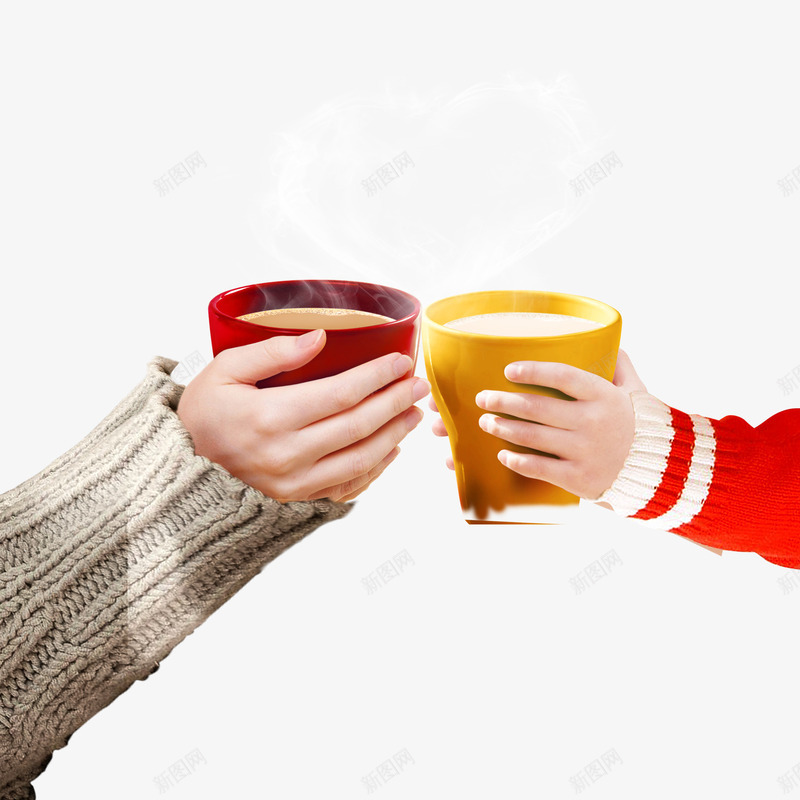 手捧奶茶的两个人png免抠素材_88icon https://88icon.com 两个人 奶茶 手 饮品