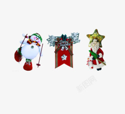 雪人圣诞老人png图片下载 雪人圣诞老人素材